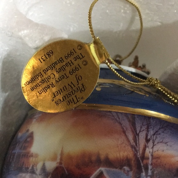 💥CHARITY SALE Terry Redlin Vintage Bradford Exchange Christmas Baubles - Picture 12 of 14